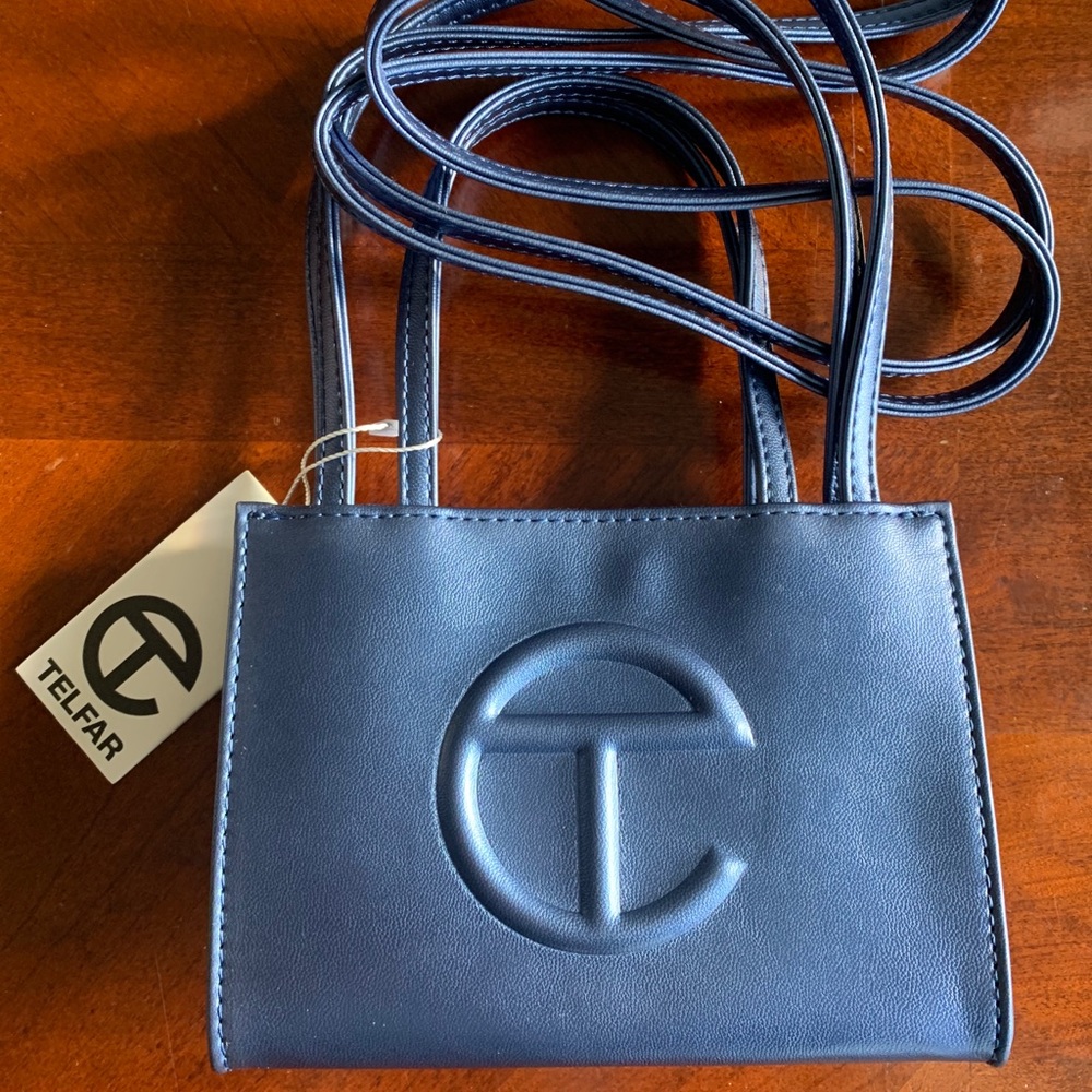 Telfar Cobalt Small Shopping Bag